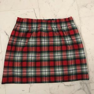 J.Crew Sidewalk Tartan Mini Skirt size 16